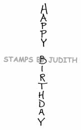 G-112 Tall Happy Birthday